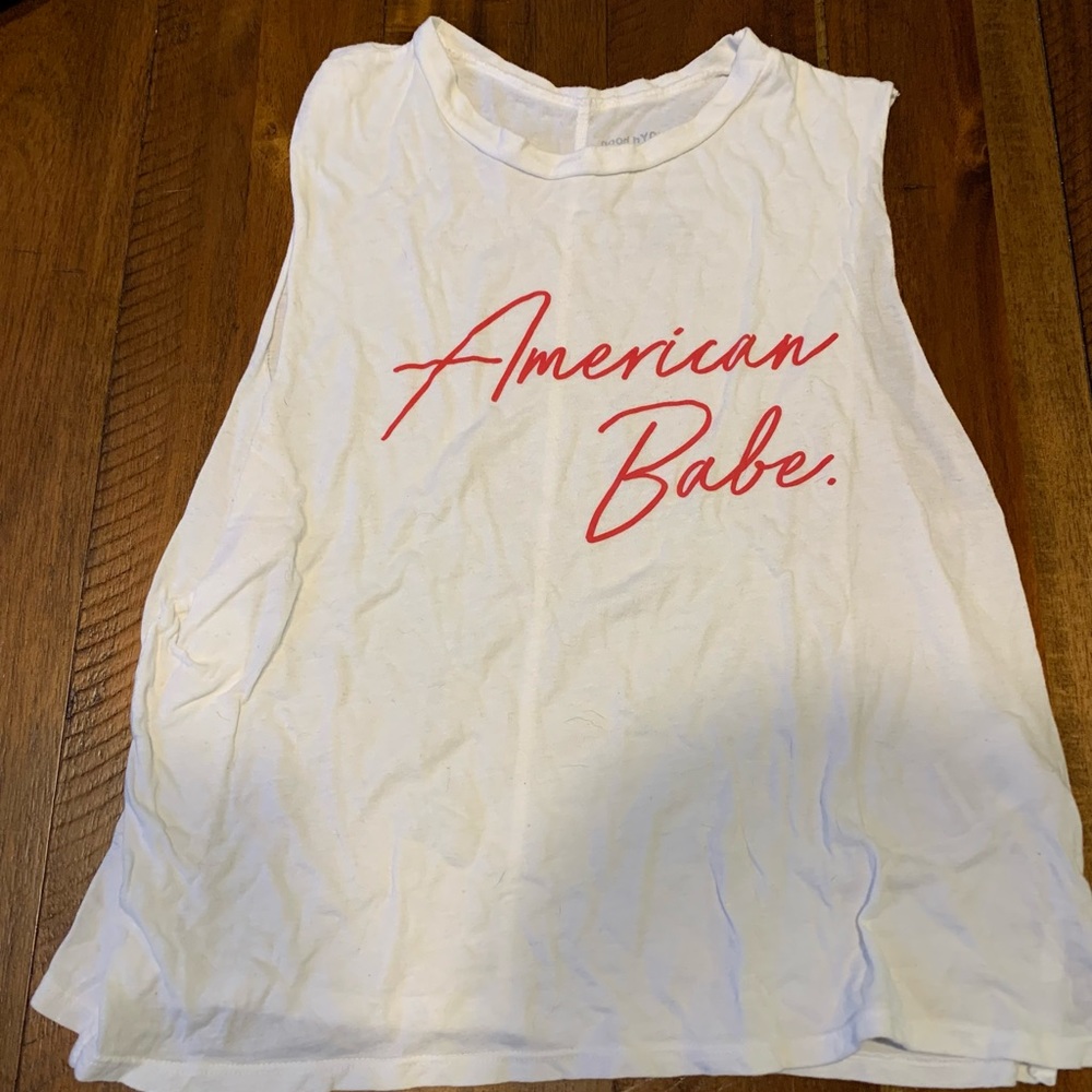 Good hYOUman American Babe Cropped Tank